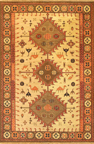 Tibet Rug Company Kazak 1 Brown Hand Knotted Tibetan Wool Rug Product Image