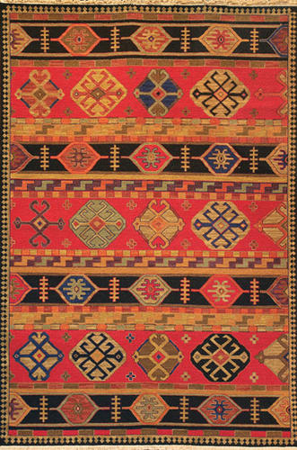 Tibet Rug Company Kazak 2 Red Hand Knotted Tibetan Wool Rug Product Image