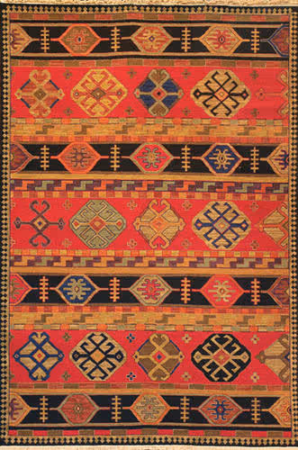 Tibet Rug Company Kazak 2 Red Hand Knotted Tibetan Wool Rug Product Image