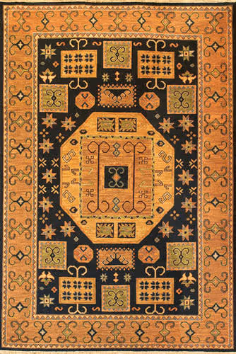 Tibet Rug Company Kazak 6 Black Hand Knotted Tibetan Wool Rug Product Image