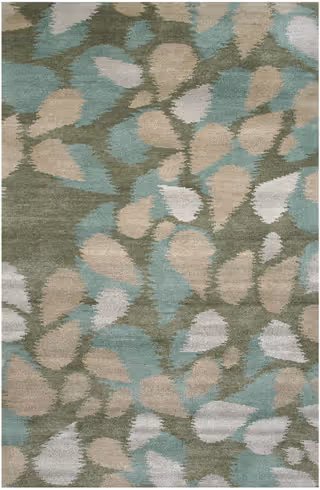 Tibet Rug Company Forest Floor Multi-Colored Hand Knotted Tibetan Wool Rug Product Image