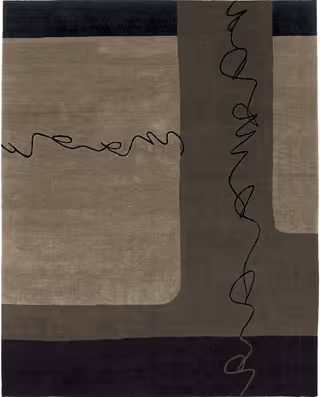Tibet Rug Company Silkroad Gray Hand Knotted Tibetan Wool Rug Product Image