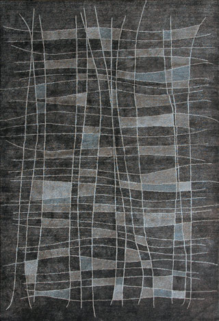 Tibet Rug Company Warp And Weft  Gray Hand Knotted Tibetan Wool Rug Product Image
