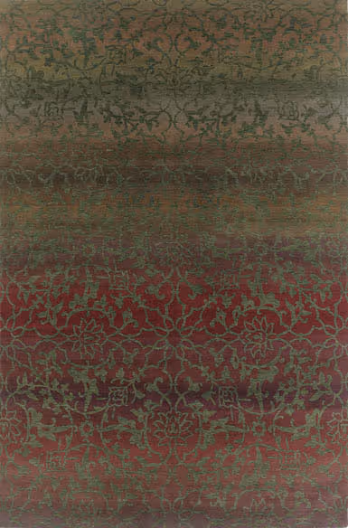 Tibet Rug Company Divine Multi-Colored Hand Knotted Tibetan Wool Rug