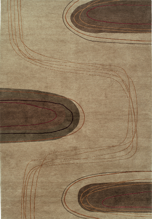 Tibet Rug Company Meander Beige Hand Knotted Tibetan Wool Rug Product Image