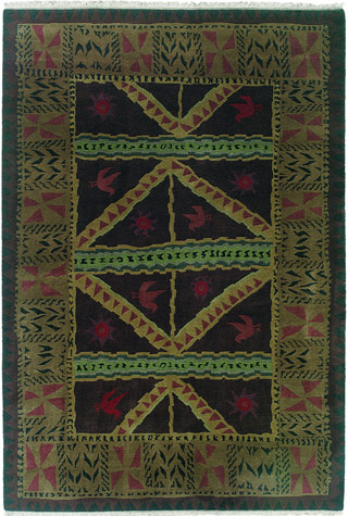 Tibet Rug Company Sundialchoc Brown Hand Knotted Tibetan Wool Rug Product Image
