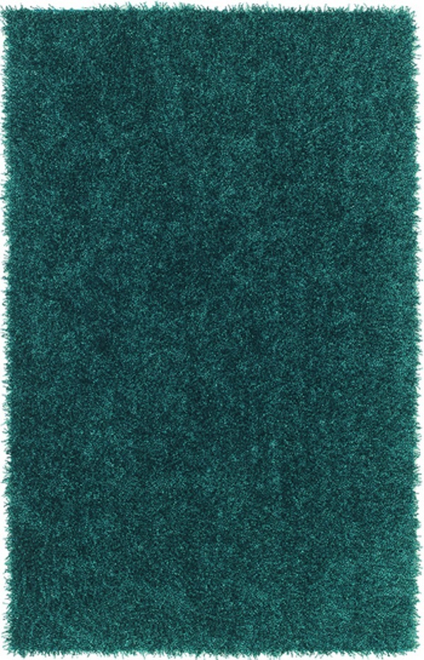 Modern Loom Belize BZ100 Teal Shag Rug from the Shag Rugs collection at