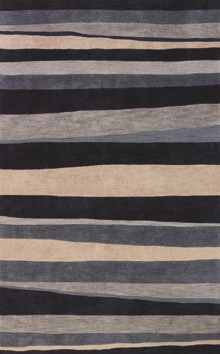 Modern Loom Studio SD313 Coastal Blue Striped Rug from the Striped Rugs