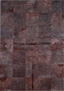 Pieles Pipsa Red Cow Hide Designer Rug 9 Product Image