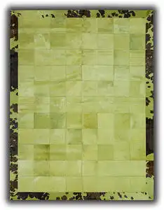 Pieles Pipsa Green Cow Hide Designer Rug 2 Product Image