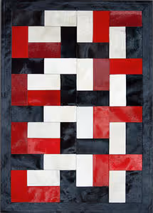 Red Contemporary Rugs Roselawnlutheran Name Red White Black Natural Cowhide Rug Item Id 5110 Medium Image