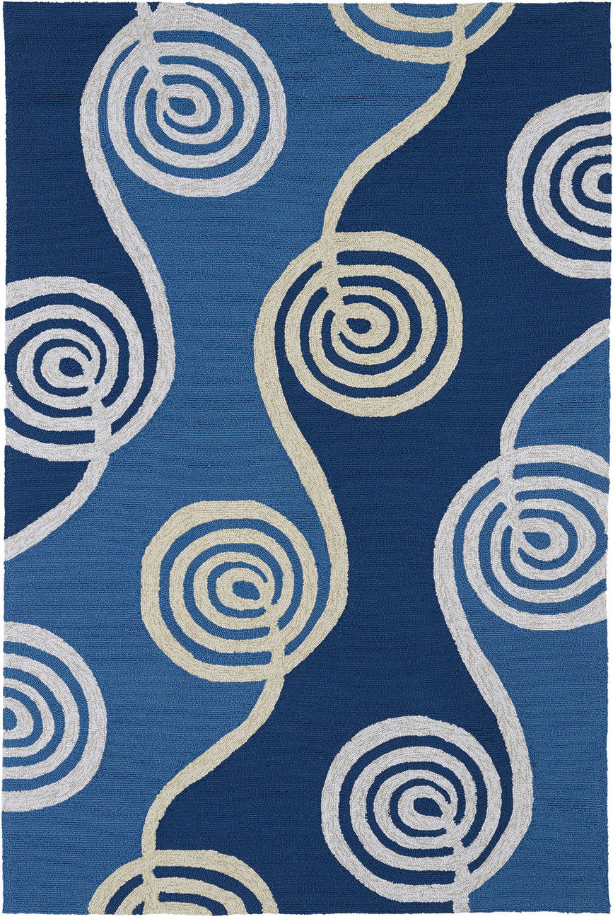 Modern Loom Home and Porch Navy Outdoor Modern Rug from the Outdoor