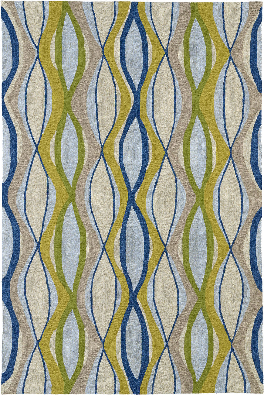 Modern Loom Home and Porch Sky Blue Outdoor Modern Rug from the Outdoor