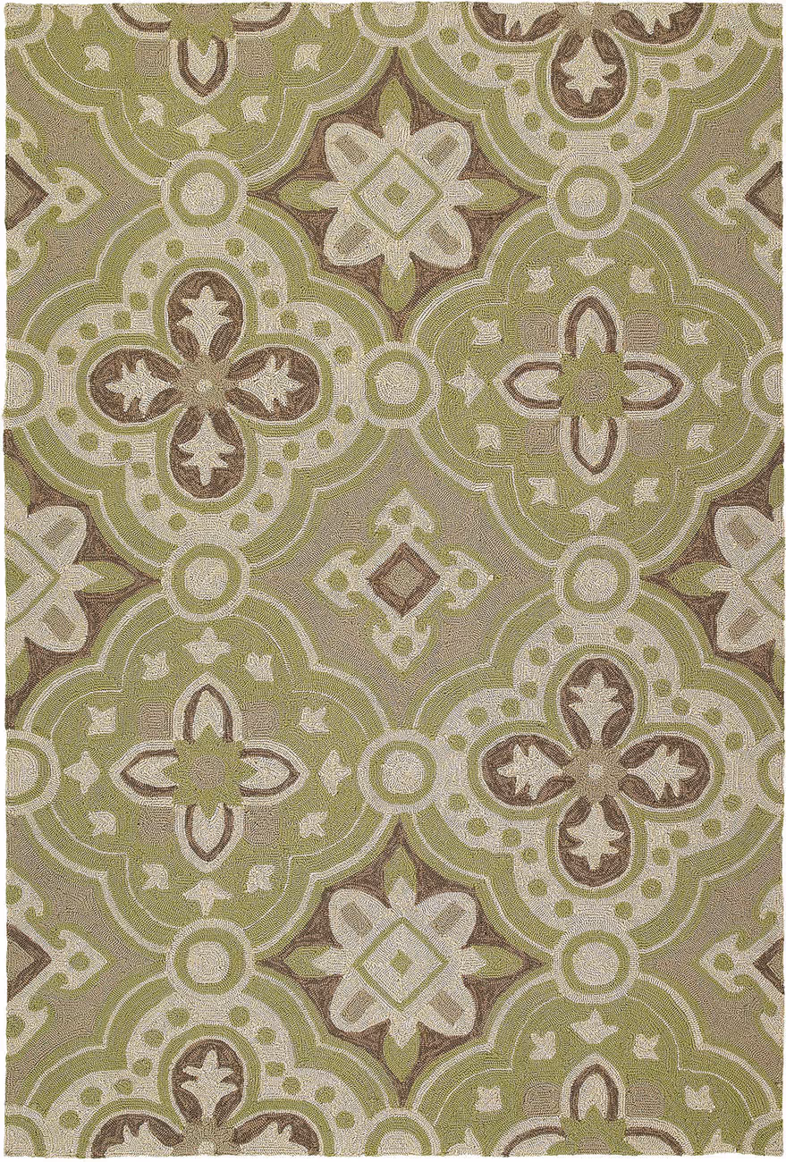 Modern Loom Habitat Wasabi Green Outdoor Transitional Rug