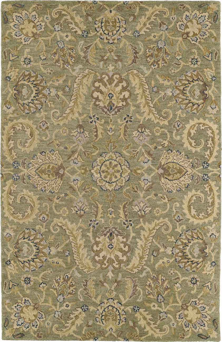 Modern Loom Helena Hand Tufted Sage Green Transitional Rug