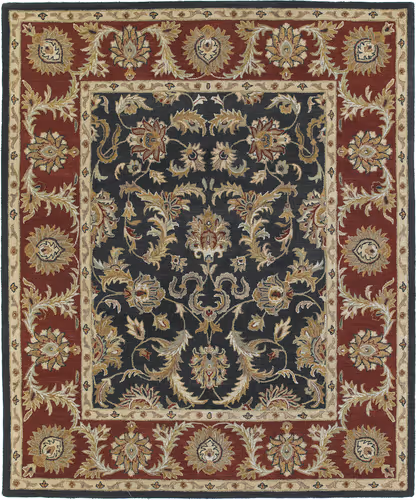 Modern Loom Solomon Hand Tufted Black Traditional Rug Product Image