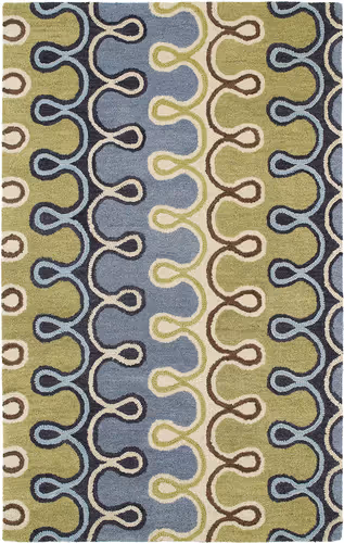 Modern Loom Casual Hand Tufted Sky Blue Modern Rug Product Image