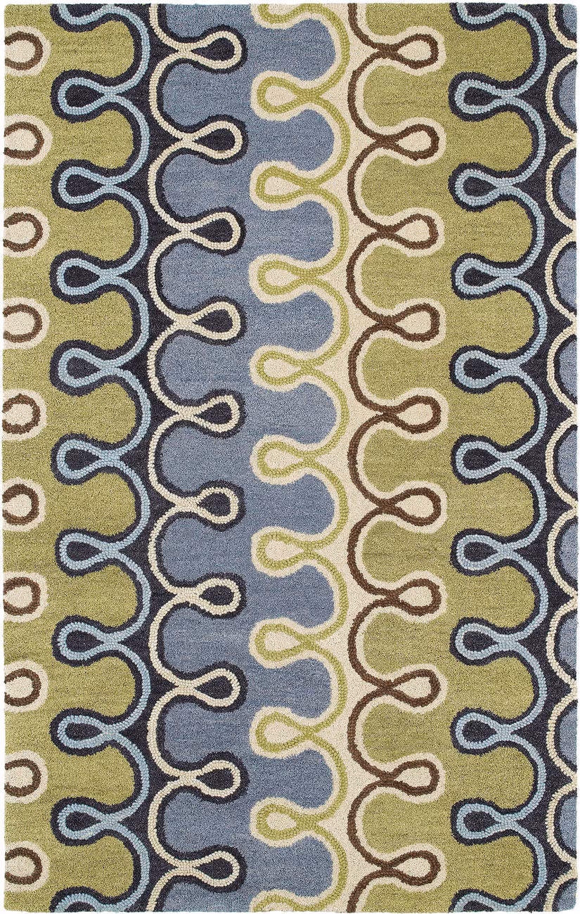 Modern Loom Casual Hand Tufted Sky Blue Modern Rug