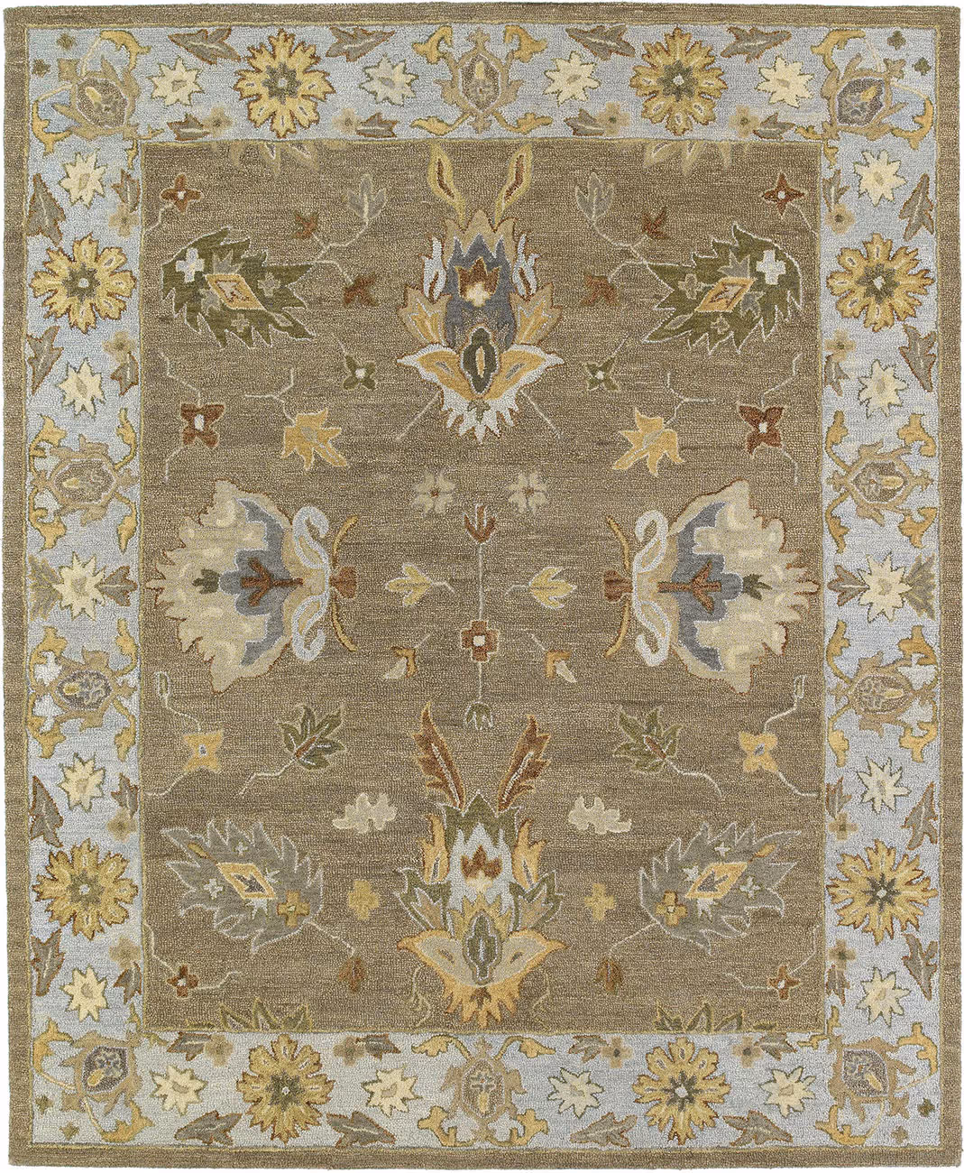 Modern Loom Brooklyn Hand Tufted Light Khaki Traditional Rug