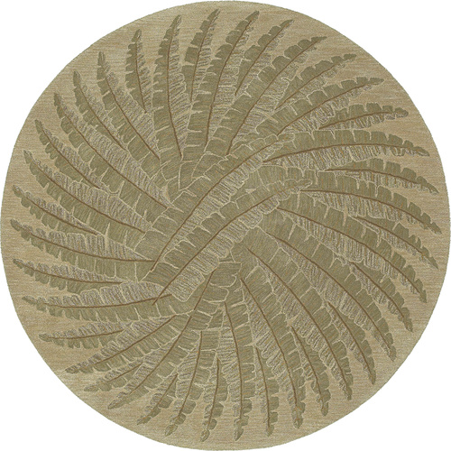 Modern Loom Tara Rounds Sage Green Floral Contemporary Rug Product Image