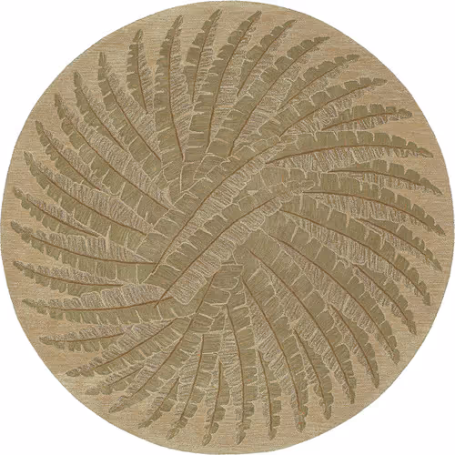 Modern Loom Tara Rounds Sage Green Floral Contemporary Rug Product Image