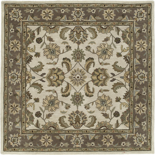 Modern Loom Tara Square Hand Tufted Beige Traditional Rug 2 Product Image