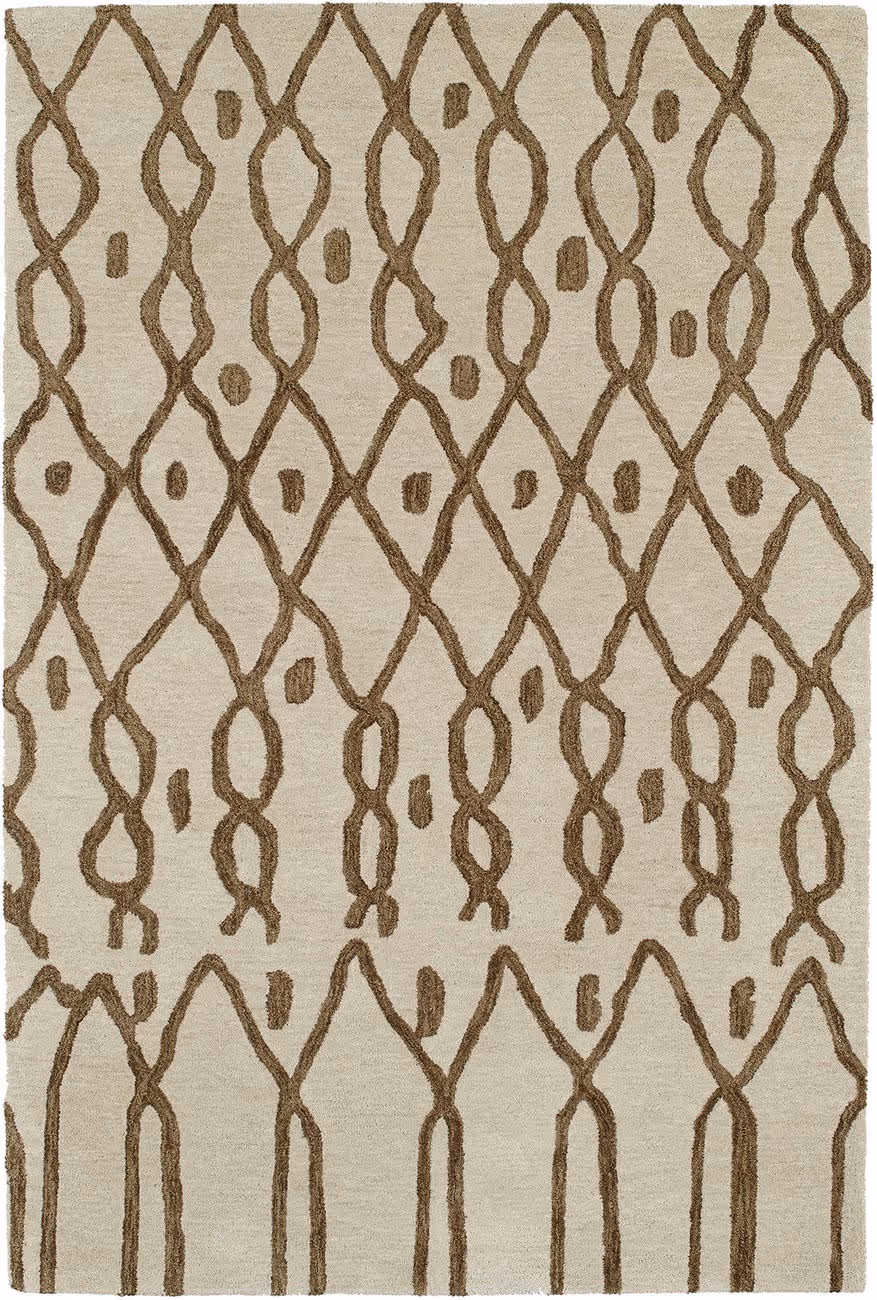 Modern Loom Casablanca Sand Patterned Modern Rug