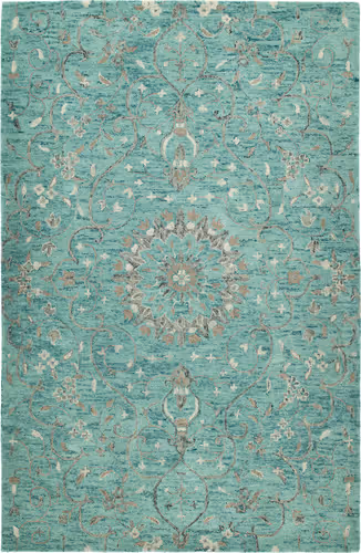 Modern Loom Chancellor Hand Tufted Turquoise Traditional Rug Product Image