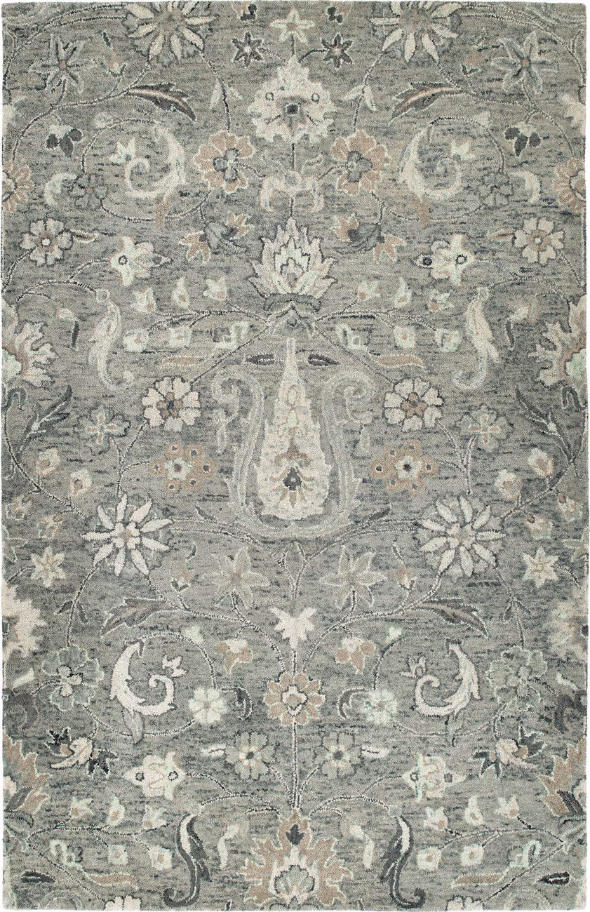 Modern Loom Chancellor Hand Tufted Grey Traditional Rug 2