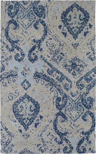 Modern Loom Cozy Toes Denim Blue Transitional Rug Product Image