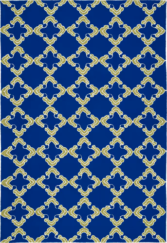 Modern Loom Escape Navy Outdoor Patterned Modern Rug Product Image
