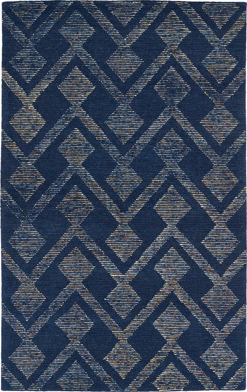 Modern Loom Evanesce Hand Tufted Navy Patterned Modern Rug 3