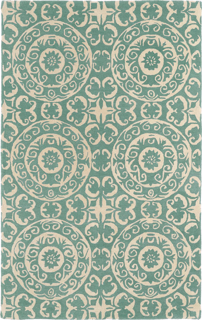 Modern Loom Evolution Hand Tufted Mint Transitional Rug