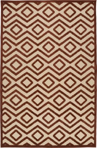 Modern Loom Fresh Air Terracota Outdoor Patterned Modern Rug Product Image