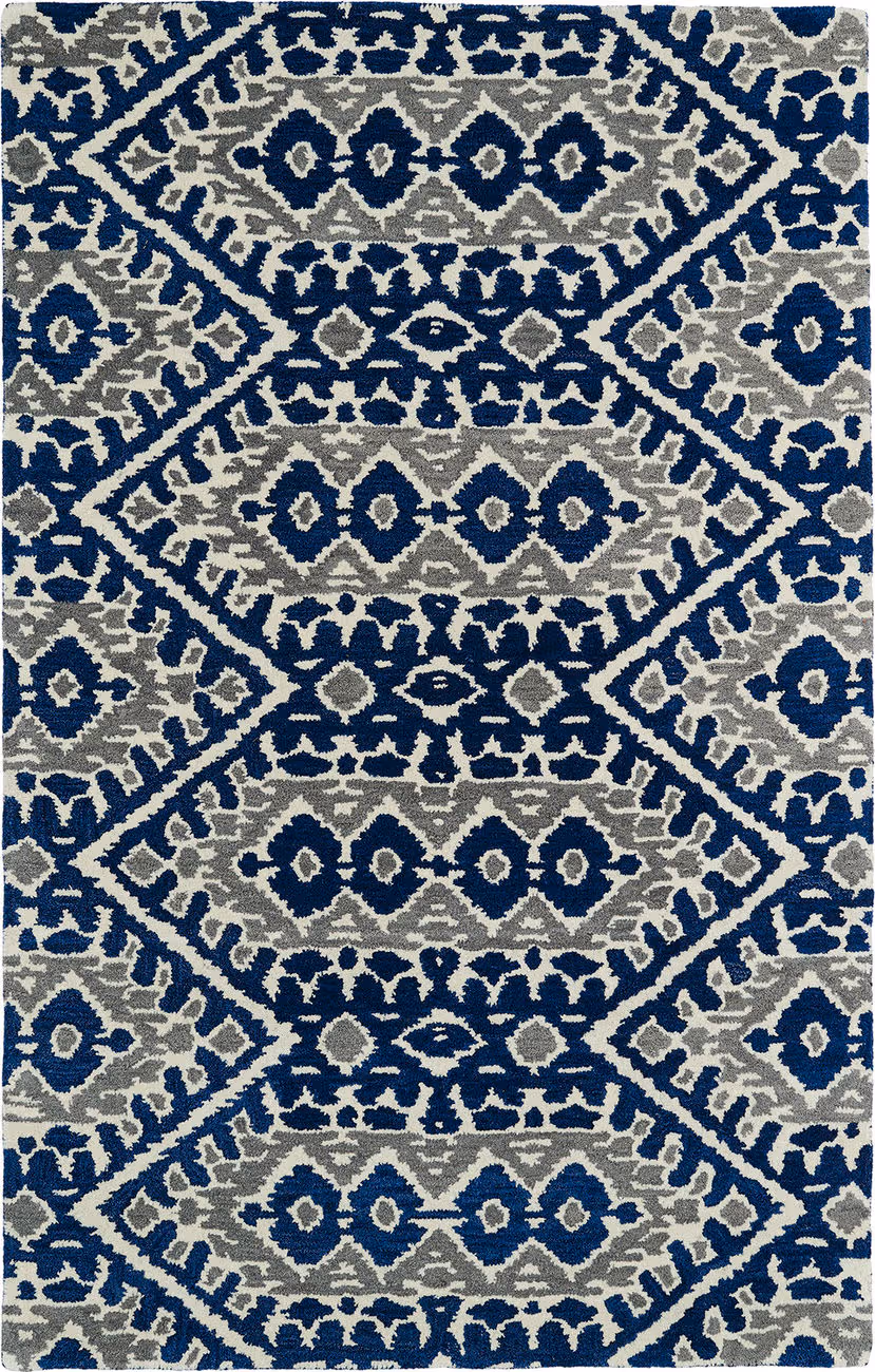 Modern Loom Global Inspirations Navy Transitional Rug