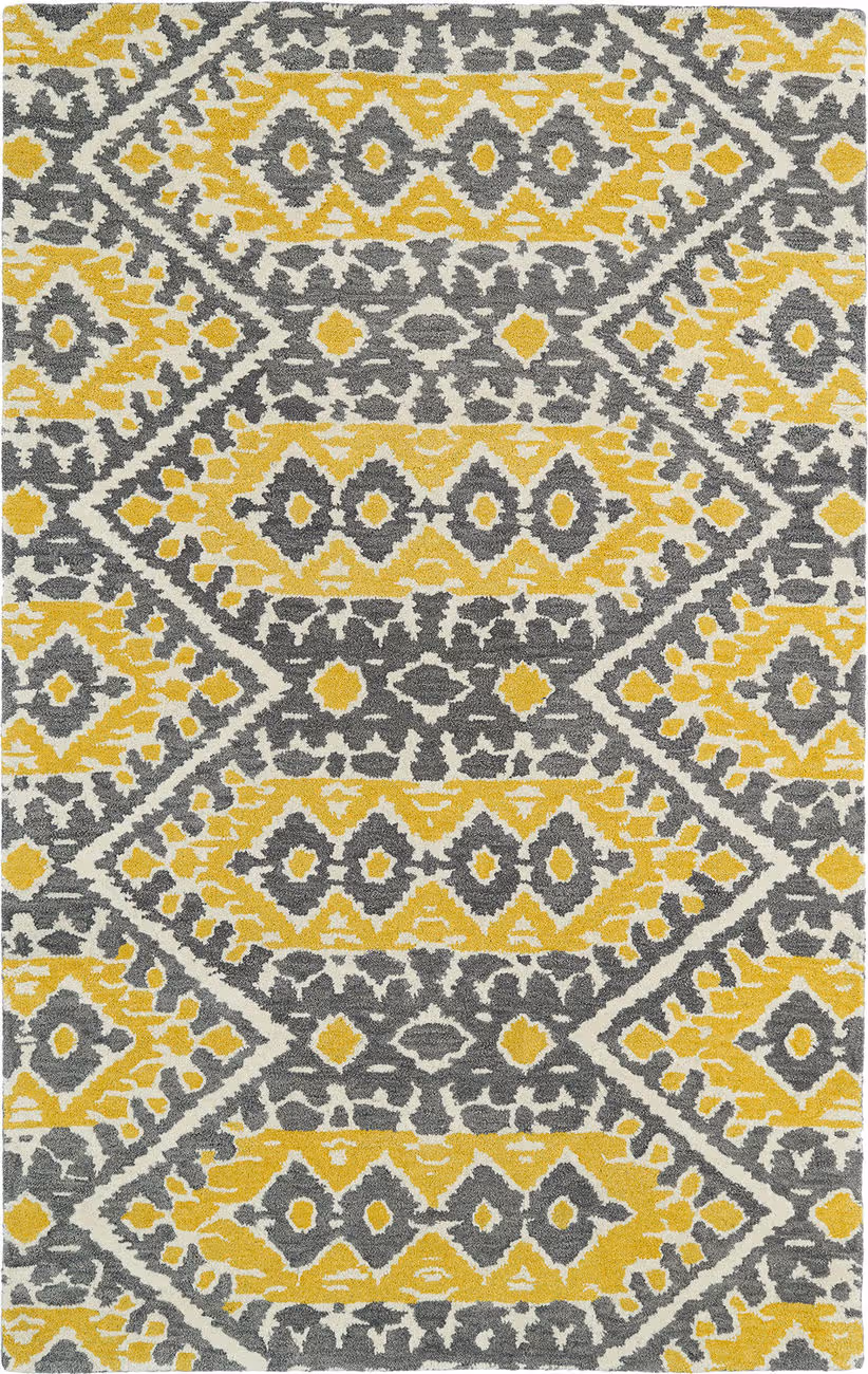 Modern Loom Global Inspirations Yellow Transitional Rug
