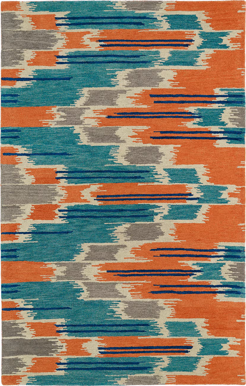 Modern Loom Global Inspirations Turquoise Modern Rug