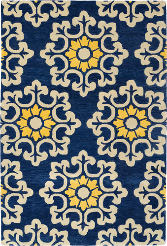 Modern Loom Global Inspiration Navy Transitional Rug Product Image