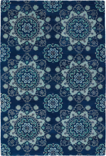 Modern Loom Global Inspiration Navy Transitional Rug 2 Product Image