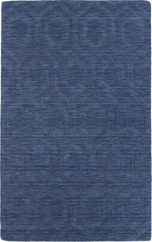Modern Loom Imprints Denim Blue Patterned Modern Rug Product Image