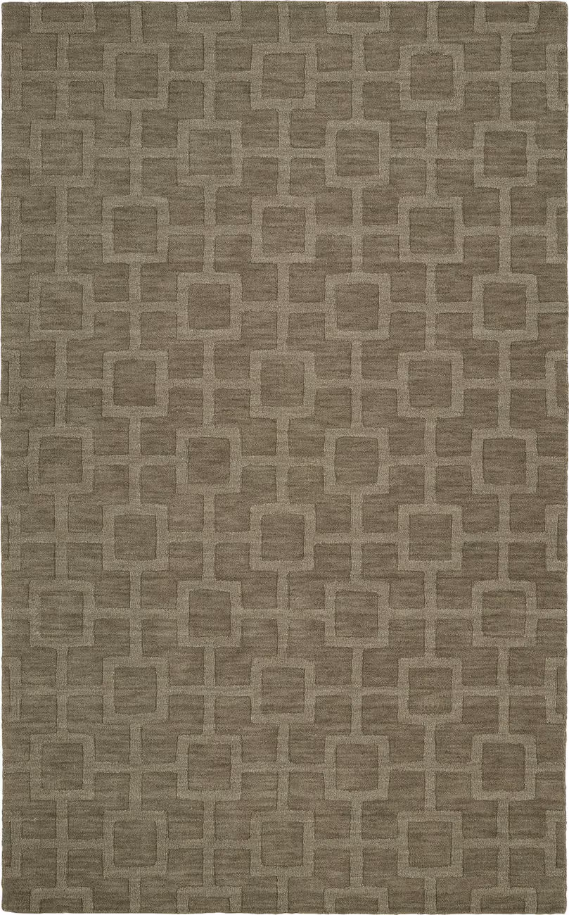 Modern Loom Imprints Hand Tufted Taupe Patterned Modern Rug