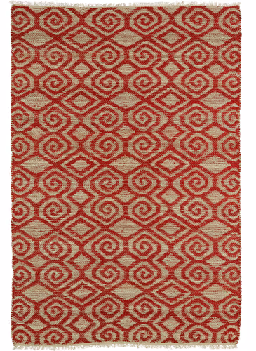 Modern Loom Kenwood Flatweave Red Patterned Modern Rug Product Image