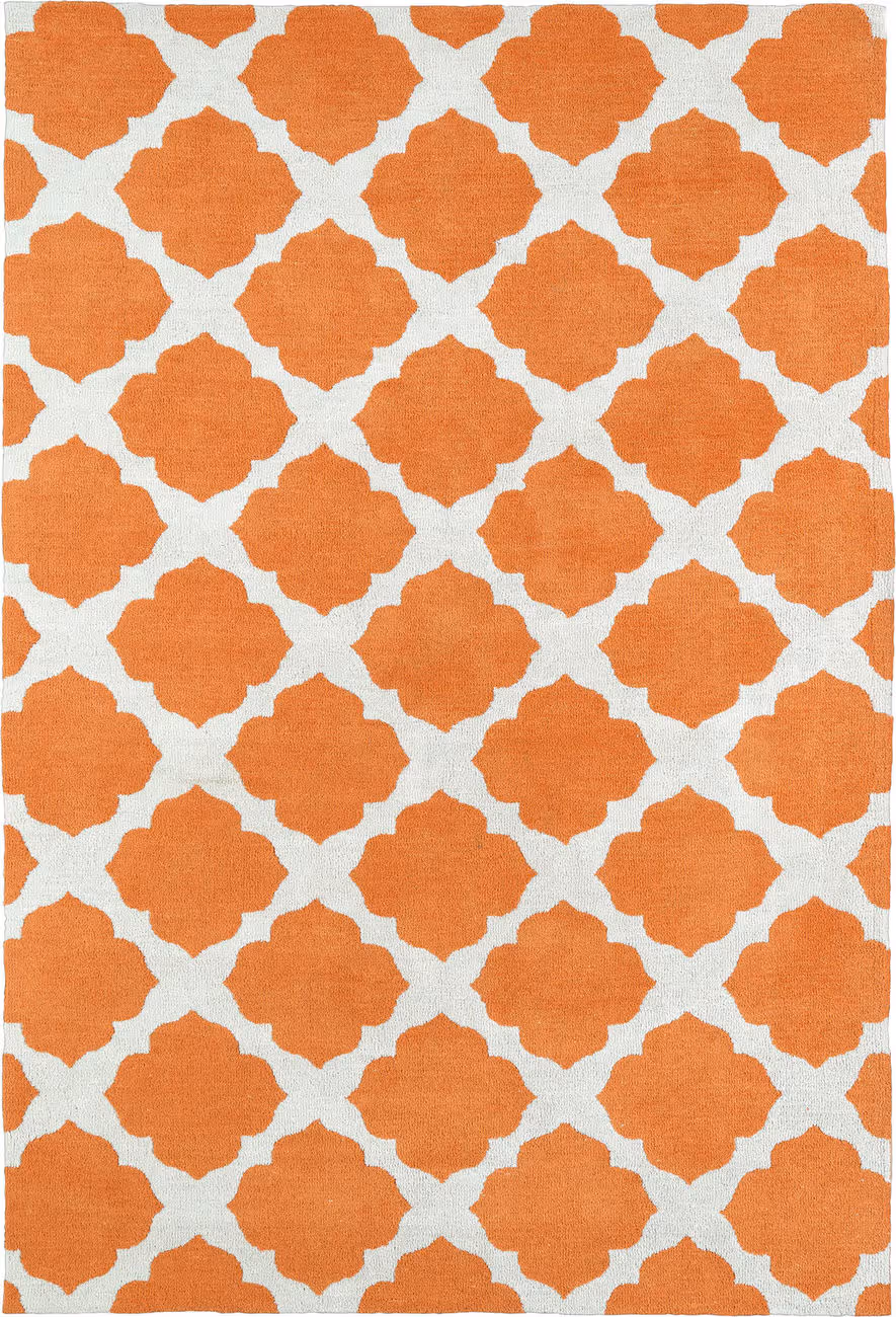 Modern Loom Lily & Liam Orange Patterned Modern Rug