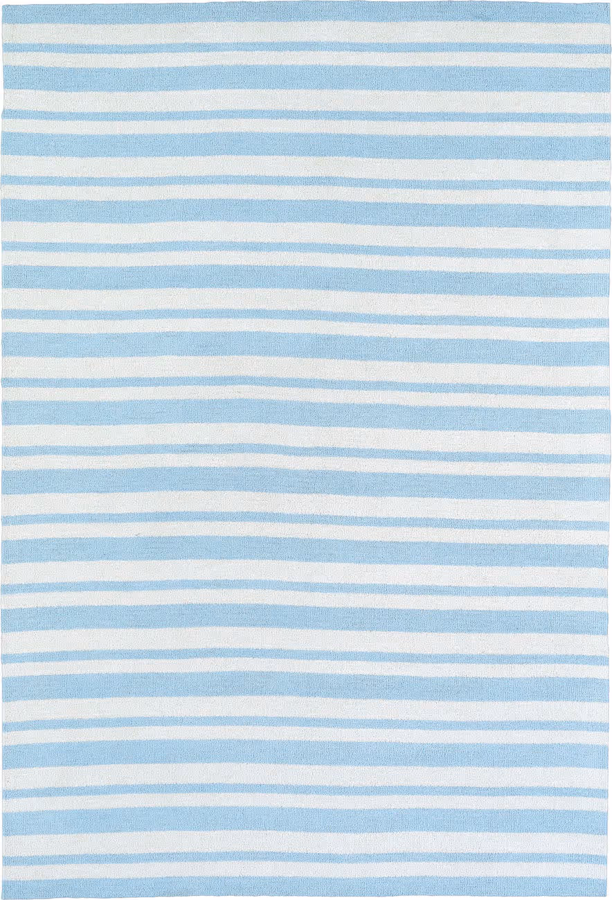 Modern Loom Lily & Liam Blue Striped Modern Rug
