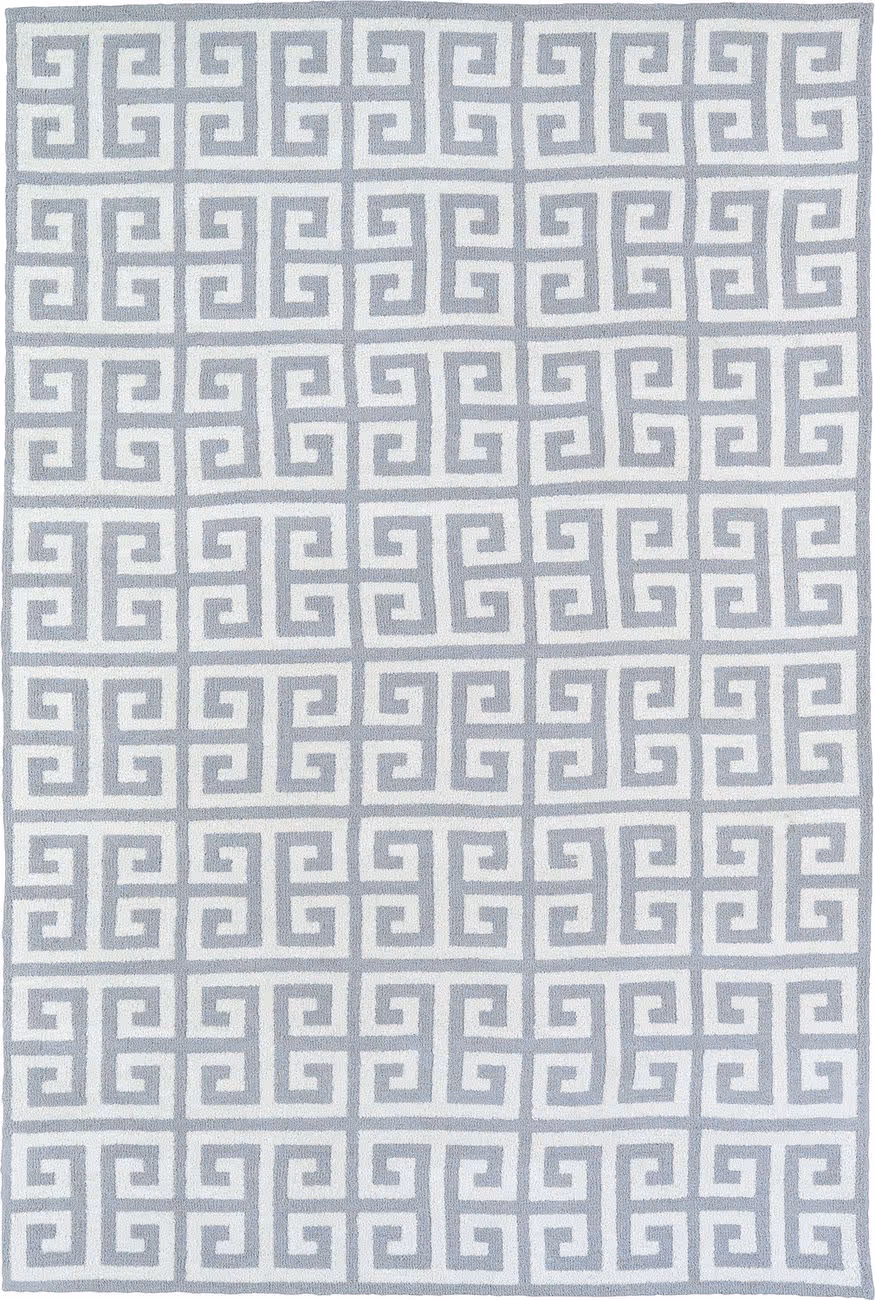 Modern Loom Lily & Liam Grey Striped Modern Rug 2