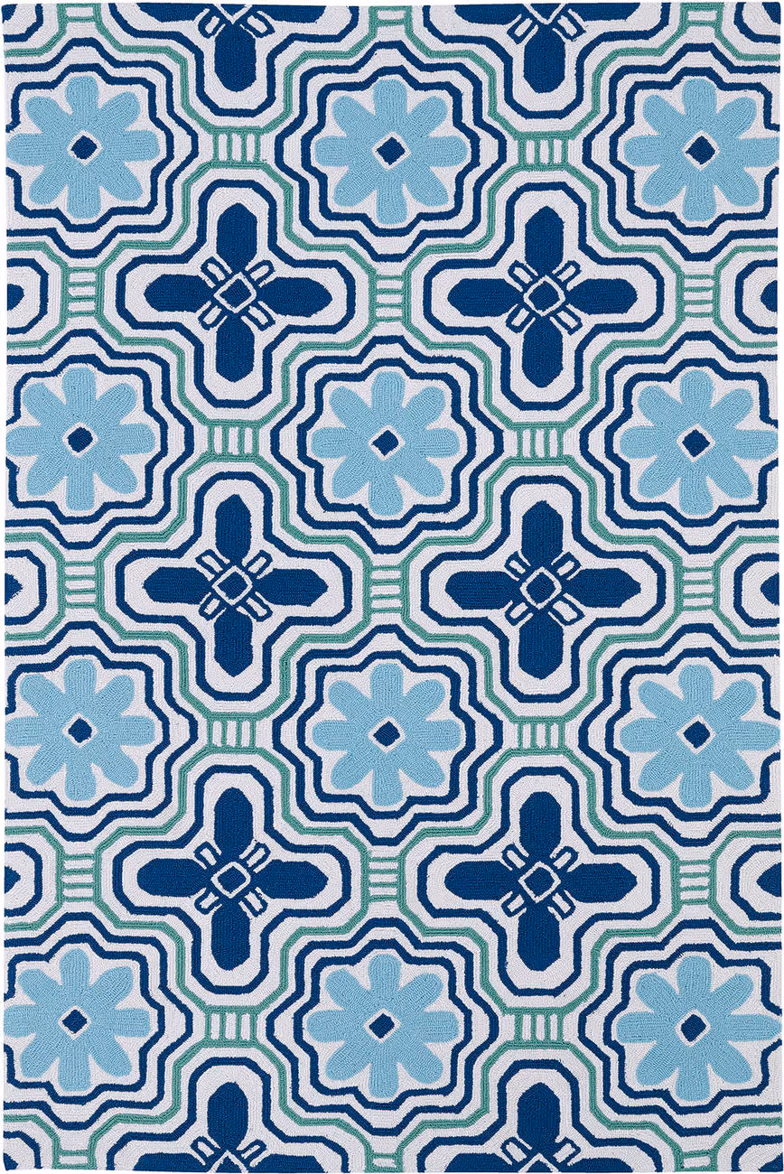 Modern Loom Matira Ivory Outdoor Patterned Modern Rug
