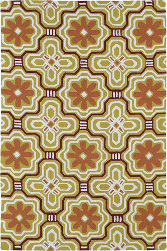 Modern Loom Matira Gold Outdoor Patterned Modern Rug Product Image