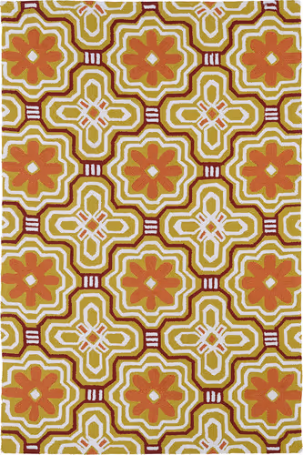 Modern Loom Matira Gold Outdoor Patterned Modern Rug Product Image