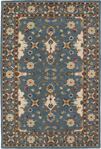 Modern Loom Middleton Hand Tufted Teal Traditional Rug Product Image