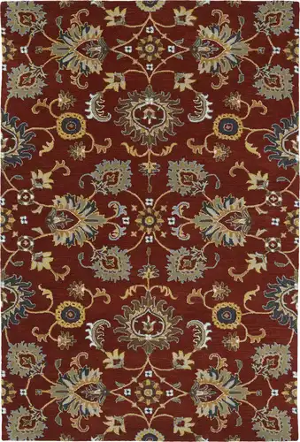 Modern Loom Middleton Hand Tufted Red Traditional Rug Product Image